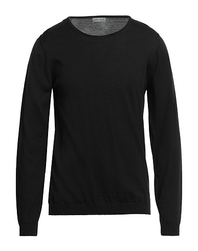DANIELE ALESSANDRINI HOMME Jumper Black 50% Acrylic, 50% Wool