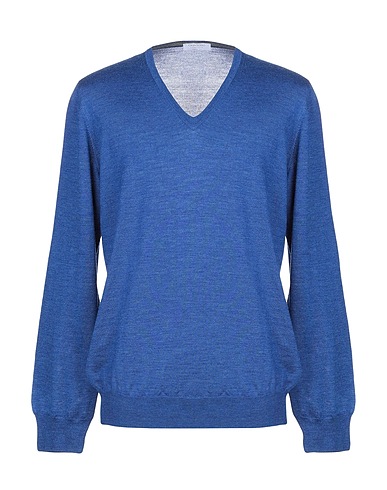 GRAN SASSO Sweater Blue 70% Virgin Wool, 30% Silk