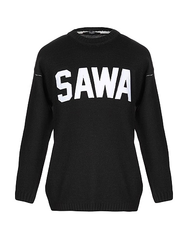 TAKESHY KUROSAWA Jumper Black 75% Acrylic, 10% Wool, 10% Viscose, 5% Alpaca wool
