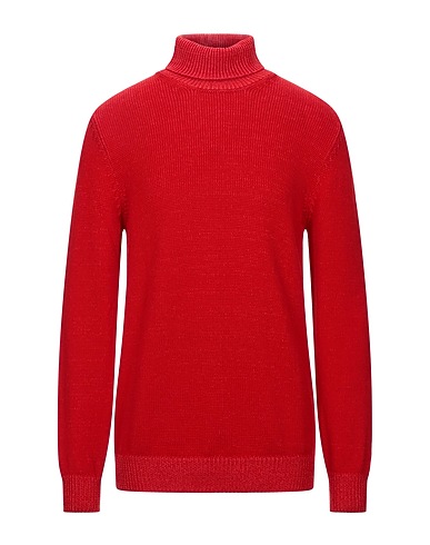 ROBERTO COLLINA Polo neck Red 100% Merino Wool