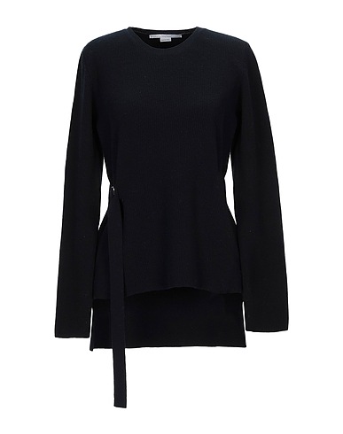 STELLA McCARTNEY プルオーバー ブラック バージンウール 100% / 金属