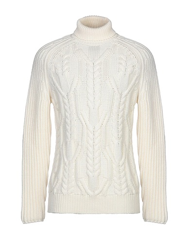 NEIL BARRETT Polo neck Ivory 100% Wool