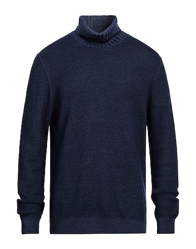 GRAN SASSO Polo neck Midnight blue 100% Virgin Wool