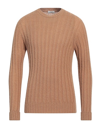 AUTHENTIC ORIGINAL VINTAGE STYLE Pullover Cammello 100% Lana Vergine