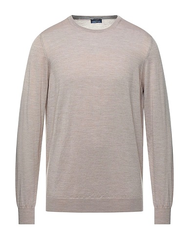 BARBA Napoli Pullover Sabbia 70% Lana Vergine, 30% Seta