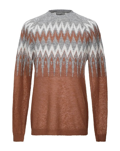 LANEUS Sweater Grey 55% Alpaca wool, 35% Polyamide, 10% Wool