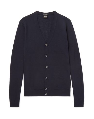 Hugo Boss Cardigan In Dark Blue