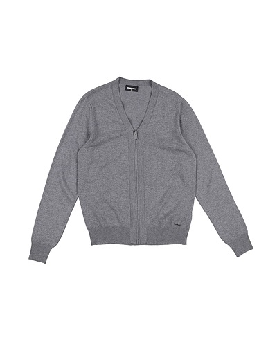 DSQUARED2 Cardigan Grey 40% Wool, 30% Viscose, 20% Polyamide, 10% Cashmere