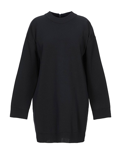 RABANNE Short dress Black 46% Cotton, 46% Viscose, 8% Elastane