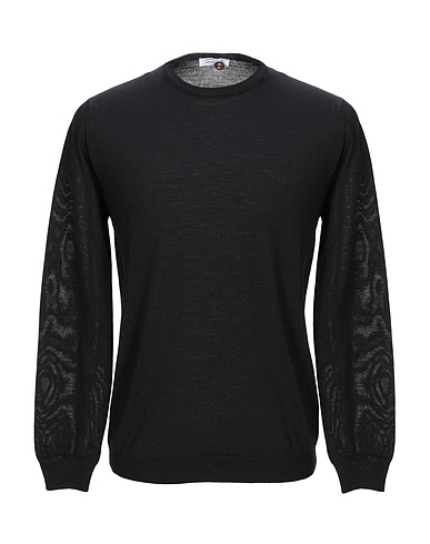 HERITAGE Sweater Black 100% Virgin Wool