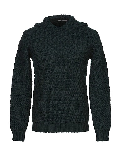 DANIELE ALESSANDRINI Pullover Verde scuro 50% Lana, 40% Acrilico, 10% Lana di alpaca, Poliammide