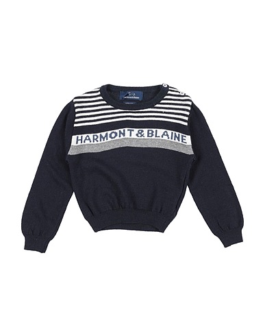 HARMONT & BLAINE Sweater Midnight blue 50% Acrylic, 20% Viscose, 20% Cotton, 10% Wool