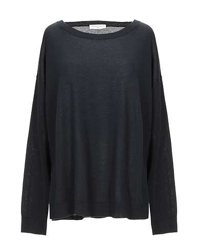 MAÏDA MILA Pullover Schwarz 85% Seide, 15% Kaschmir
