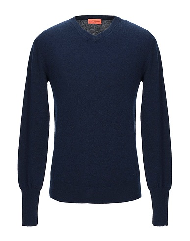 BALLANTYNE Pullover Blu notte 85% Cotone, 15% Cachemire