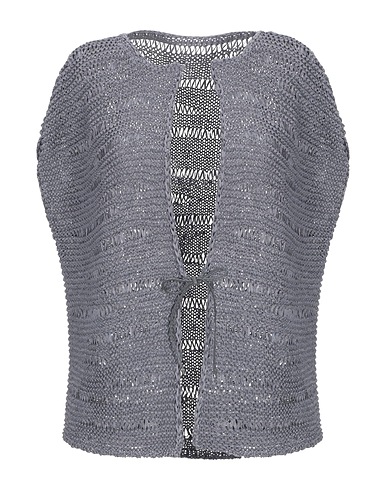 LE TRICOT PERUGIA Cardigan Grey 66% Polyester, 34% Polyamide