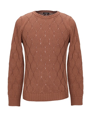 OFFICINA 36 Jumper Brown 40% Acrylic, 30% Wool, 30% Cotton