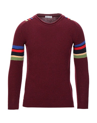 DANIELE ALESSANDRINI HOMME Jumper Burgundy 80% Wool, 20% Polyamide