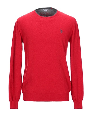 U.S.POLO ASSN. Jumper Red 45% Wool, 25% Viscose, 25% Polyamide, 5% Cashmere
