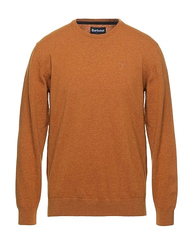 BARBOUR Jumper Camel 100% Wool