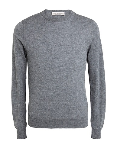 FILIPPO DE LAURENTIIS Jumper Grey 100% Merino Wool, Super 120s Wool