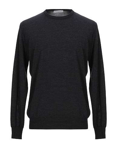 FILIPPO DE LAURENTIIS Pullover Braungrau 100% Merinowolle, Super 120s Wolle