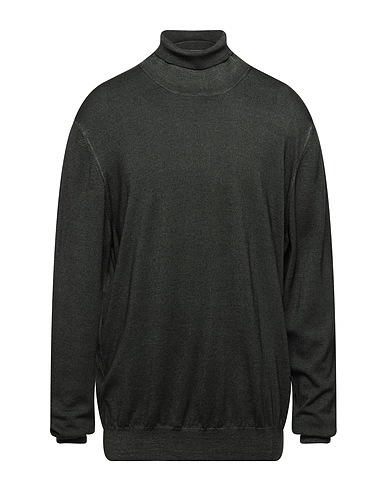 GRAN SASSO Polo neck VINTAGE Military green 100% Virgin Wool