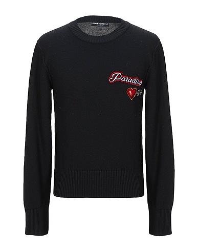 DOLCE&GABBANA Jumper Black 100% Virgin Wool