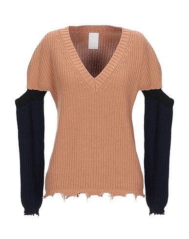 P_JEAN Jumper Camel 35% Polyamide, 30% Viscose, 30% Wool, 5% Cashmere