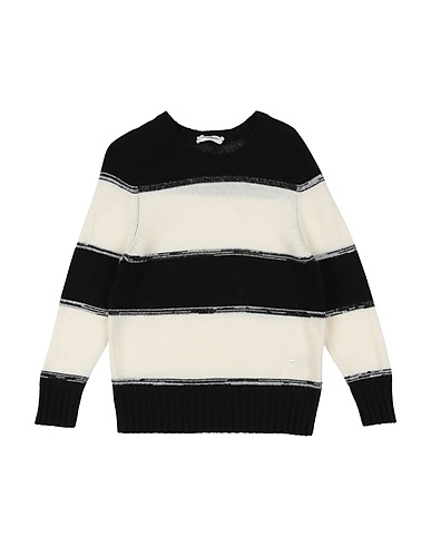 PAOLO PECORA Jumper Black 33% Viscose, 23% Nylon, 20% Cotton, 20% Wool, 4% Cashmere