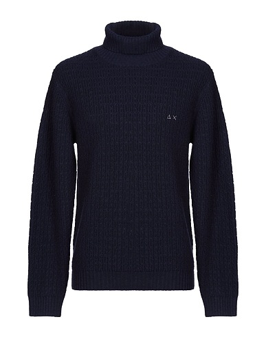 SUN 68 Rollkragenpullover Nachtblau 80% Wolle, 20% Modal