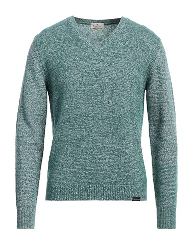 BROOKSFIELD Pullover Verde smeraldo 85% Lana Vergine, 15% Poliammide