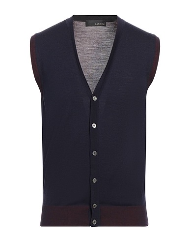 LARDINI Cardigan Dark purple 100% Wool