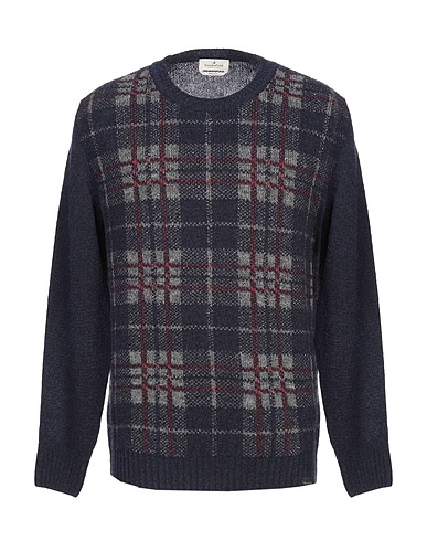 BROOKSFIELD Sweater Midnight blue 70% Virgin Wool, 16% Polyamide, 12% Wool, 2% Silk