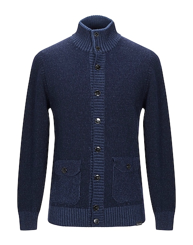 BROOKSFIELD Cardigan Blue 100% Wool