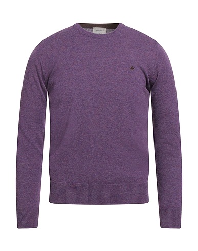 BROOKSFIELD Sweater Purple 100% Virgin Wool