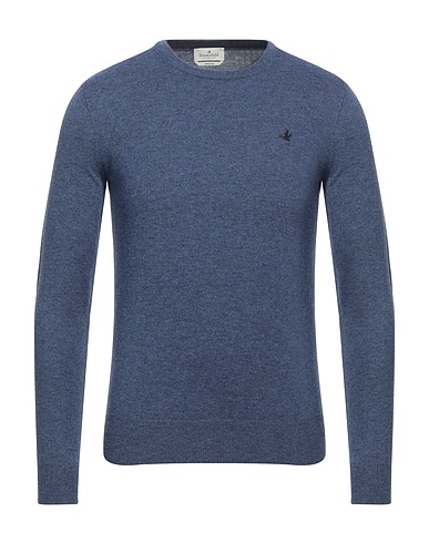 BROOKSFIELD Pullover Marineblau 100% Schurwolle