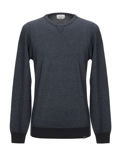 BROOKSFIELD Sweater Midnight blue 52% Wool, 35% Cotton, 13% Polyamide