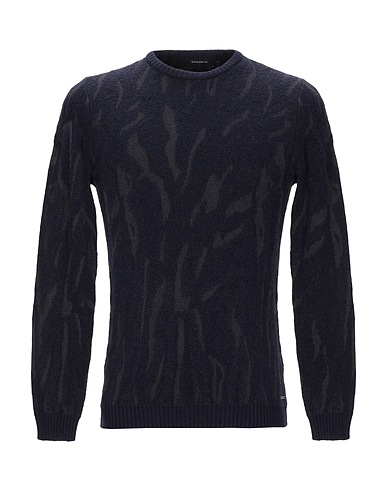 GAZZARRINI Jumper Midnight blue 40% Virgin Wool, 28% Acrylic, 14% Polyamide, 10% Polyester, 8% Viscose
