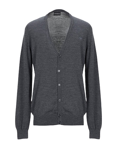 EMPORIO ARMANI Cardigan Grey 100% Virgin Wool