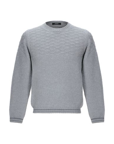 Alpha Studio Sweaters In Grey