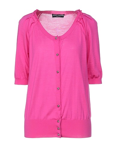 DOLCE&GABBANA Cardigan Fucsia 100% Lana Vergine