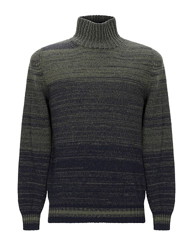 ALPHA STUDIO Turtleneck Military green 80% Wool, 20% Polyamide