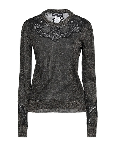 DOLCE&GABBANA Jumper Gold 77% Viscose, 12% Cotton, 6% Polyester, 5% Polyamide