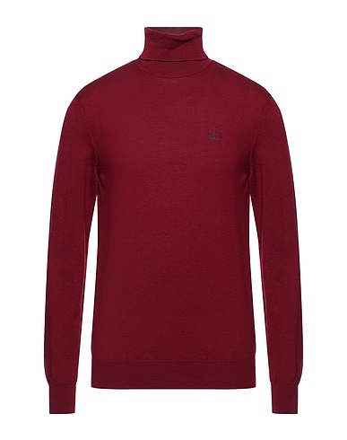 DOLCE&GABBANA Polo neck Burgundy 100% Virgin Wool