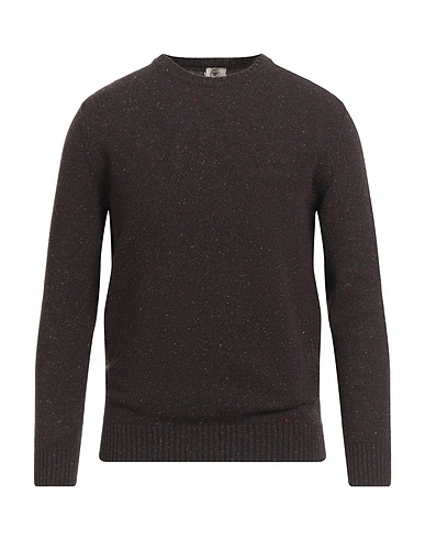 H953 Jumper Chocolate brown 100% Merino Wool
