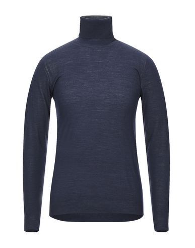 Shop Paolo Pecora Man Turtleneck Midnight Blue Size Xl Wool