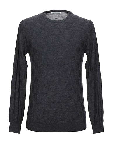 GREY DANIELE ALESSANDRINI Pullover Gris anthracite 100% Laine