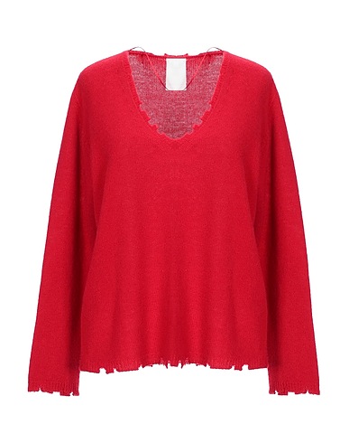 P_JEAN Sweater Red 55% Virgin Wool, 45% Cashmere