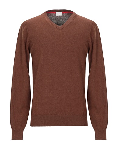 PEUTEREY Sweater Brown 90% Cotton, 10% Wool