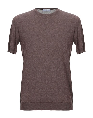 GRAN SASSO Pullover Marrone 100% Seta